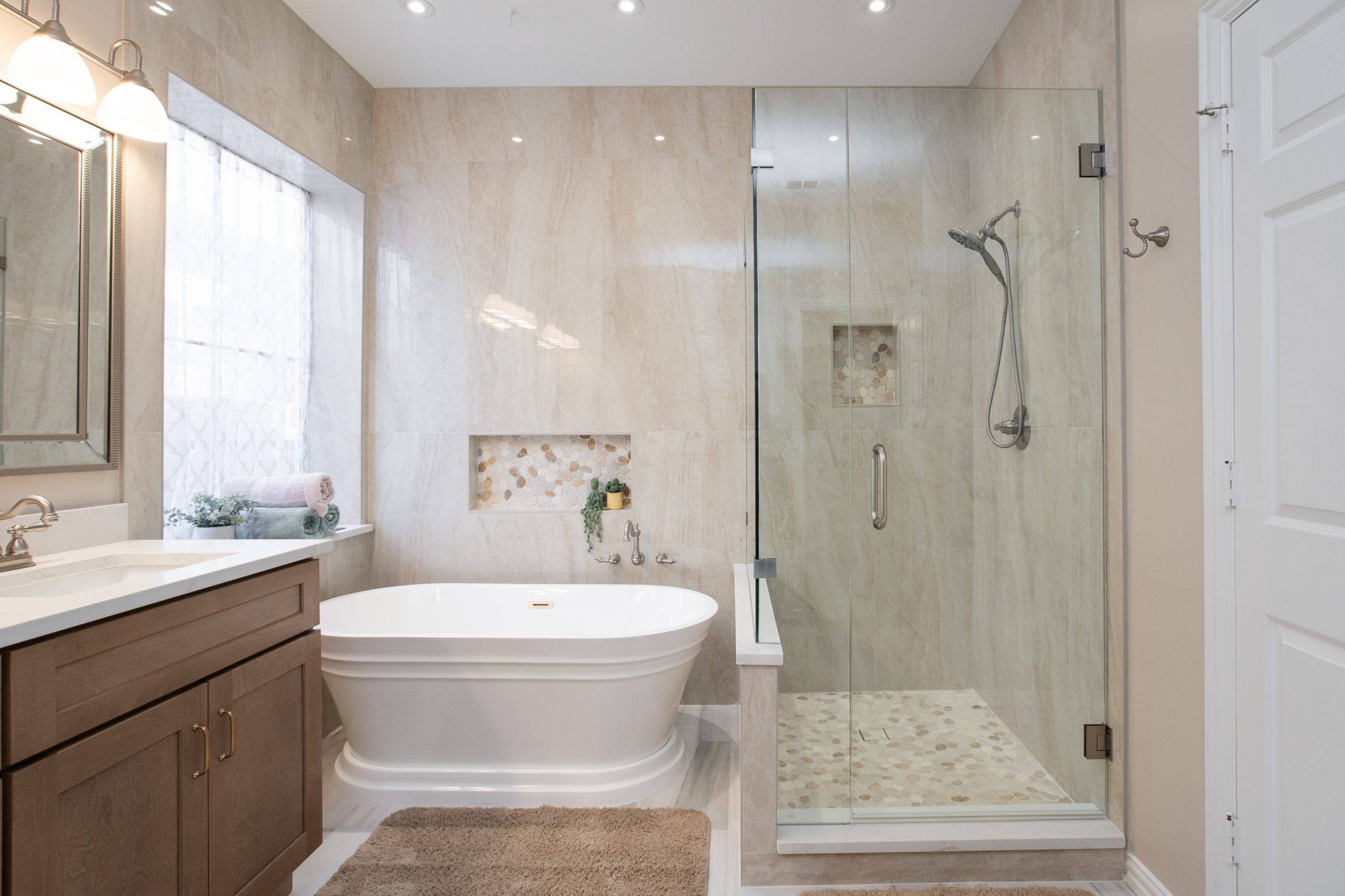 Desert Willow master bathroom remodel by Wreedone in Denton, Texas