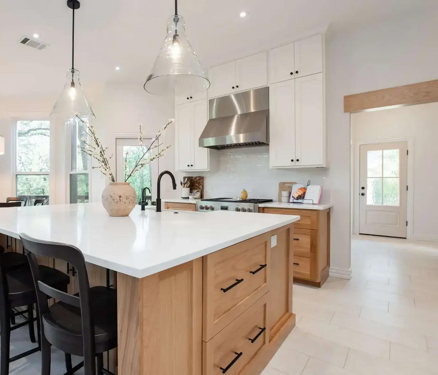 Tamarack kitchen and living remodel by Wreedone in Denton, Texas