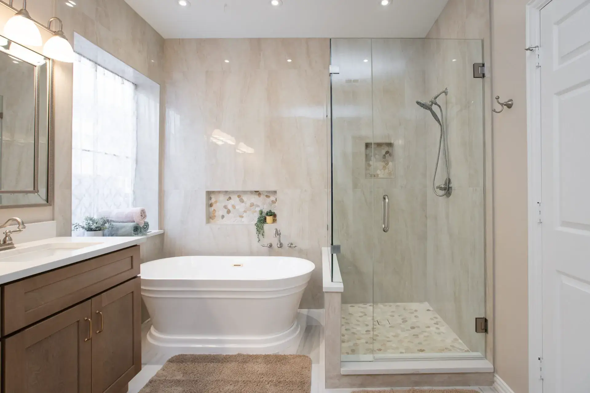 Desert Willow master bathroom remodel by Wreedone in Denton, Texas