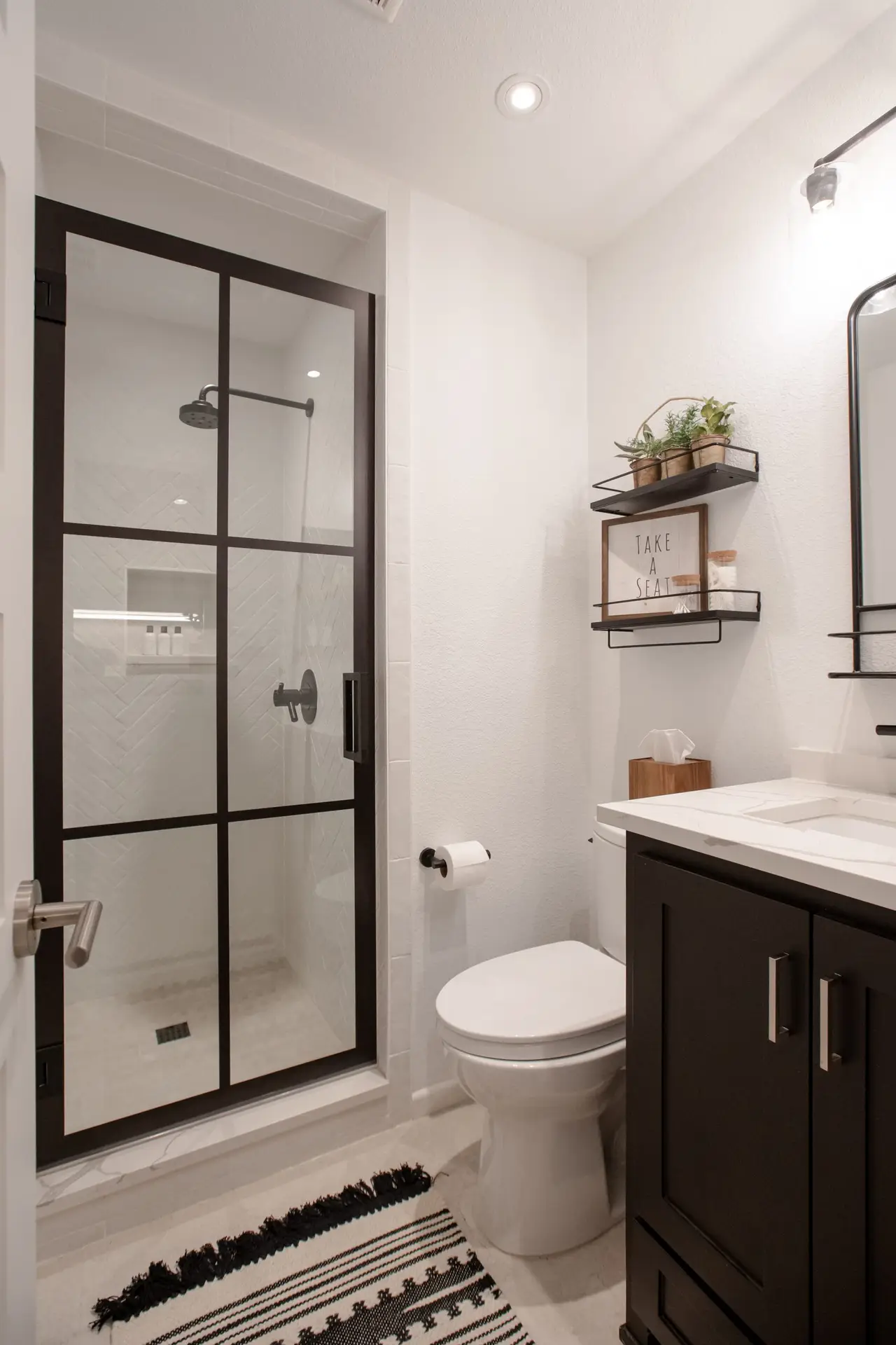 Walk-in shower and tile bathroom remodel by Wreedone