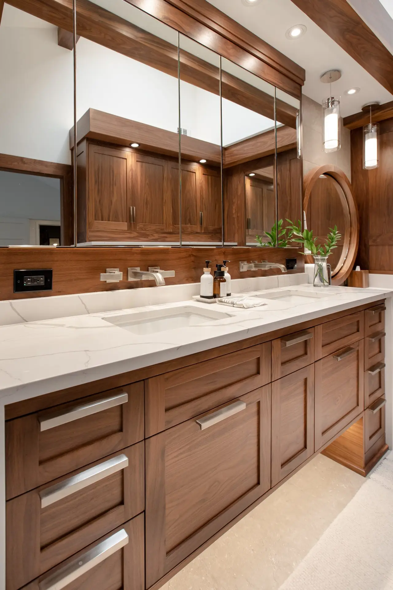 Walk-in shower and tile bathroom remodel by Wreedone