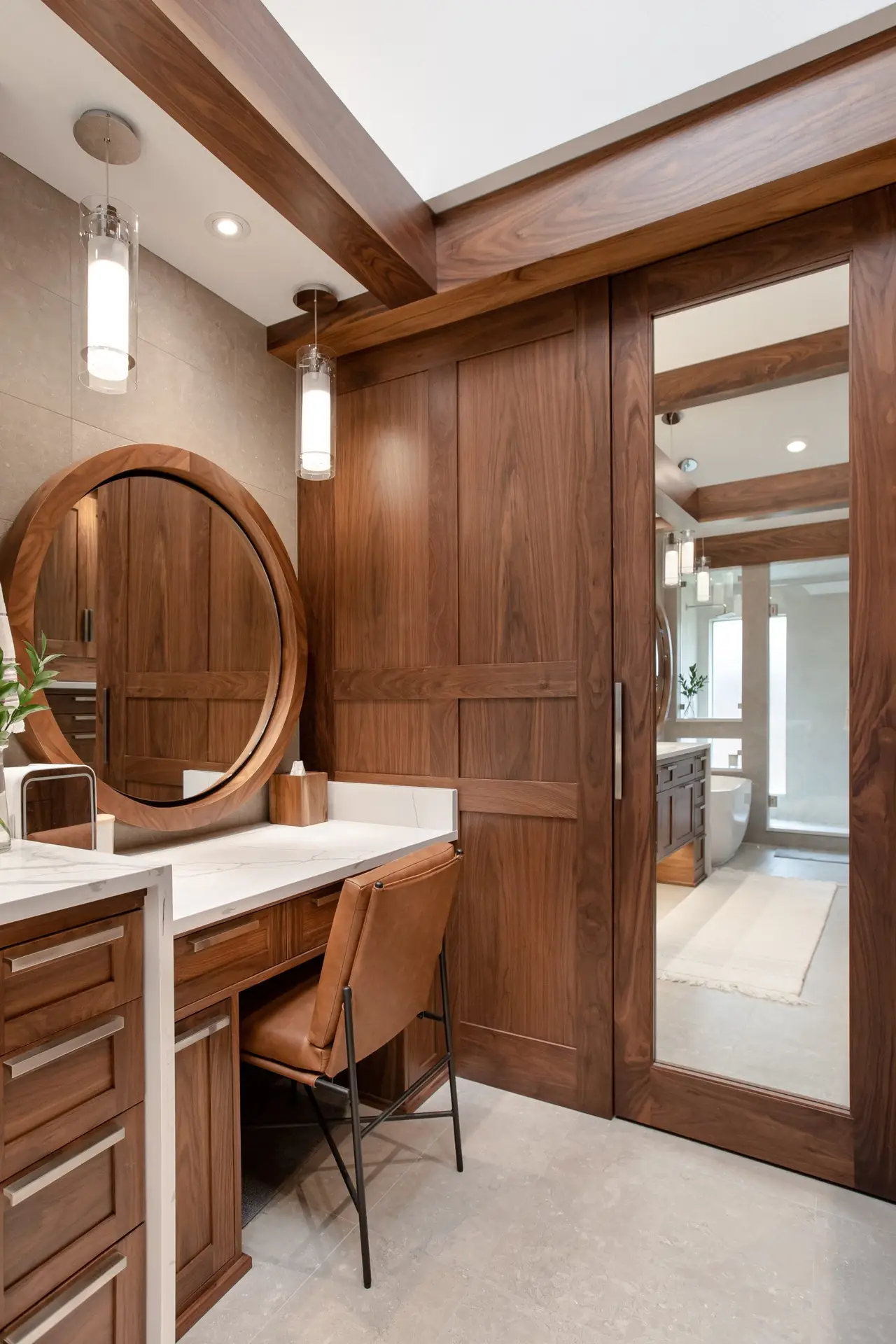 Walk-in shower and tile bathroom remodel by Wreedone